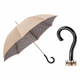elegant-beige-polka-dot-double-cloth-umbrella-made-in-italy