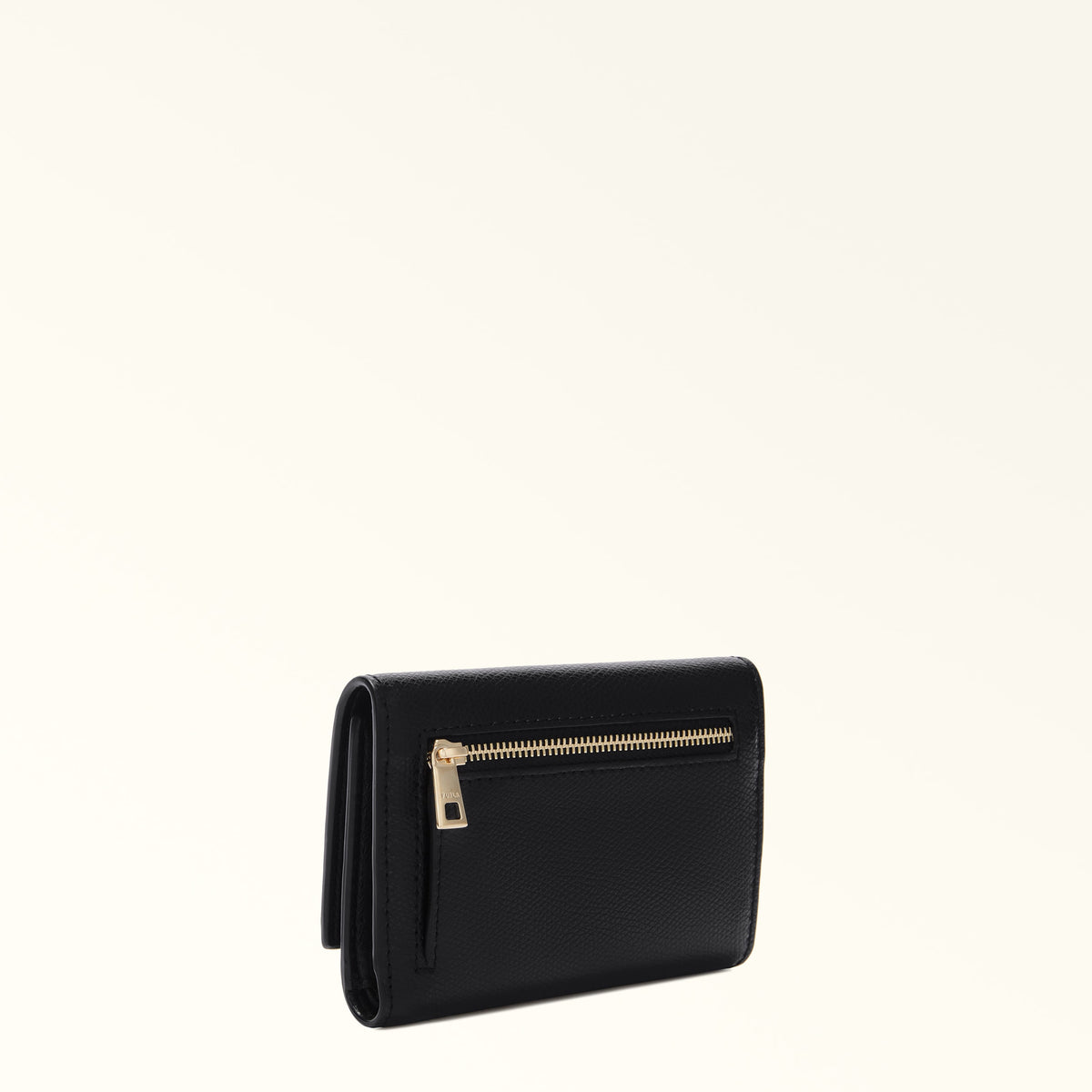 Black Furla 1927 M Compact Wallet, natural leather – view 2