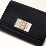 Black Furla 1927 M Compact Wallet, natural leather – view 4