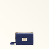 Navy Furla 1927 Mini Crossbody 20, natural leather