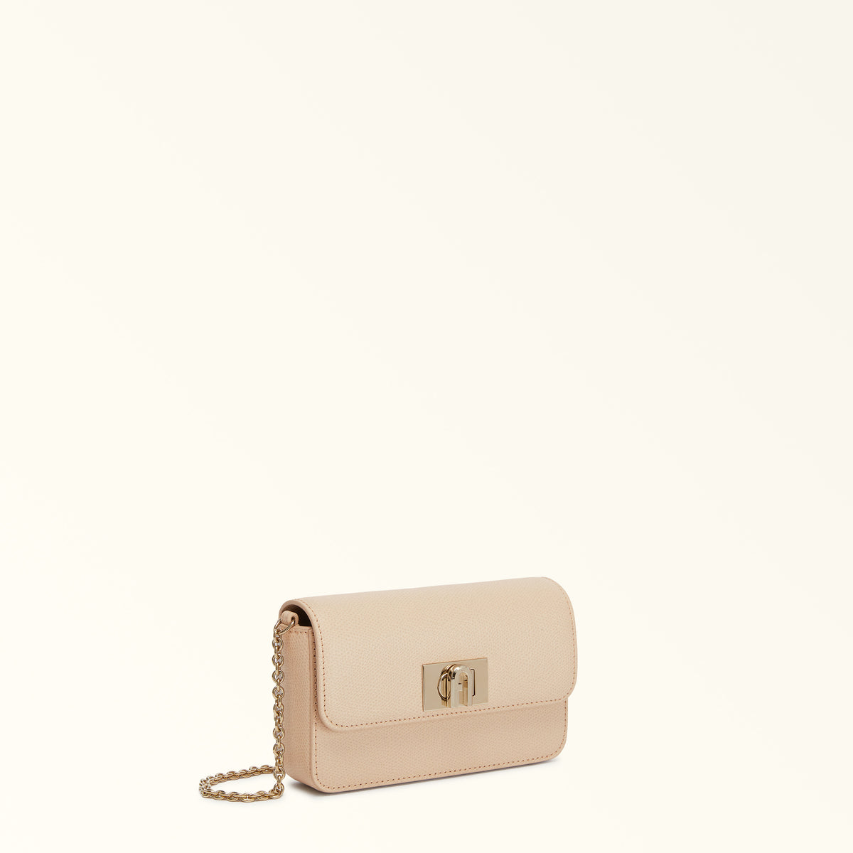 Beige Furla 1927 Mini Crossbody, natural leather – view 2