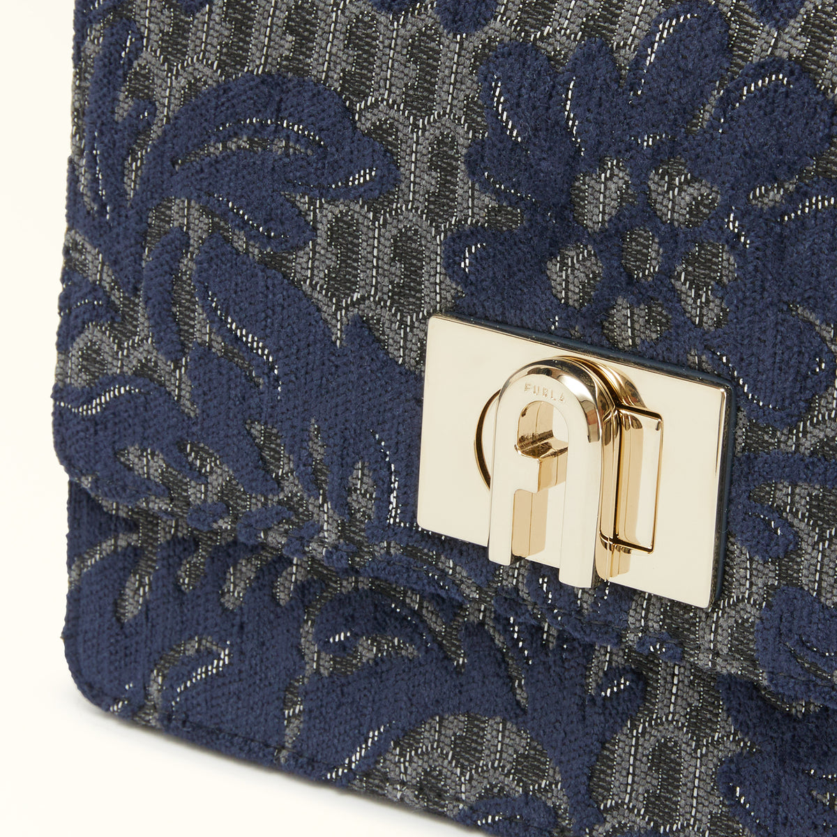 Navy Furla 1927 Mini Crossbody, natural leather – view 6