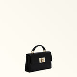 Black Furla 1927 Mini Crossbody Top Handle, natural leather – view 3