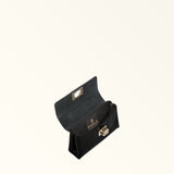 Black Furla 1927 Mini Crossbody Top Handle, natural leather – view 5
