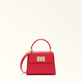 Red Furla 1927 Mini Top Handle Aw25, handbag natural leather