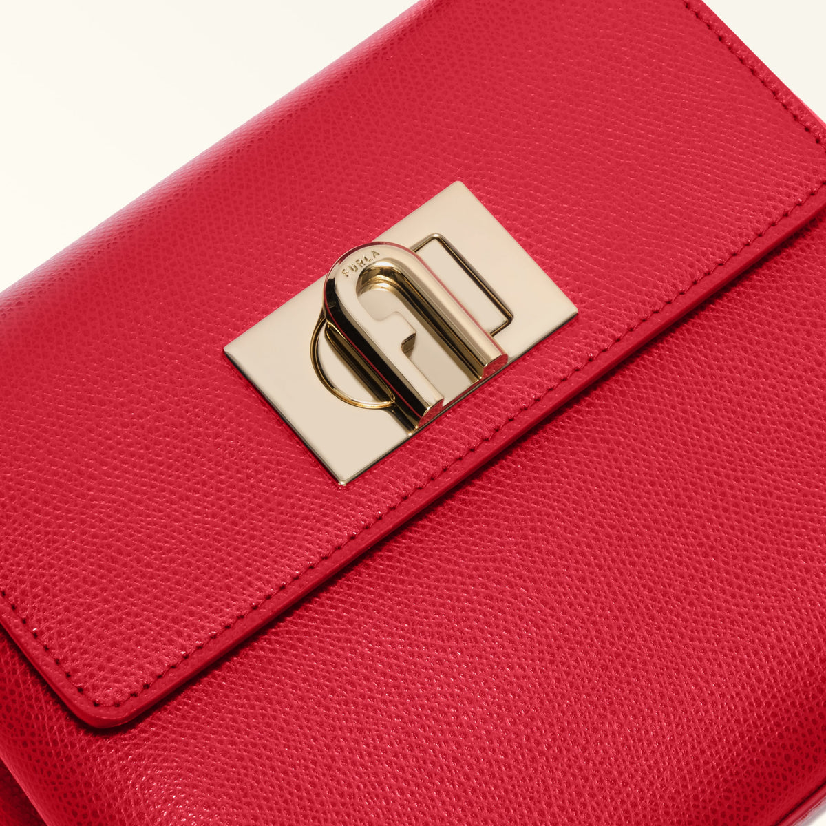 Red Furla 1927 Mini Top Handle Aw25, handbag natural leather – view 2