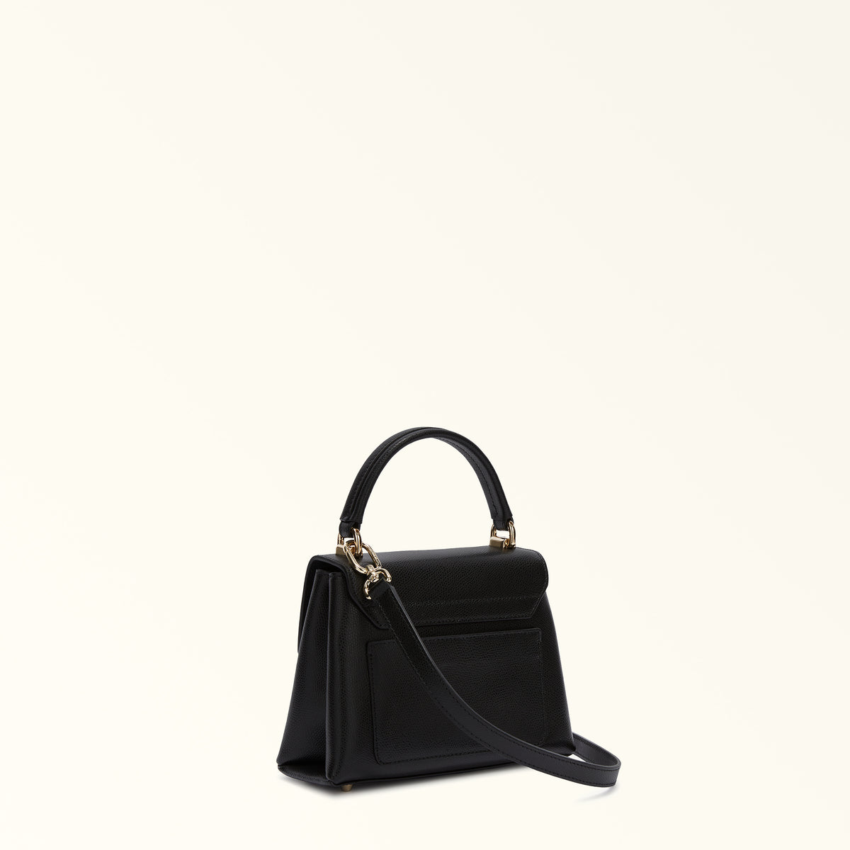 Black Furla 1927 Mini Top Handle, handbag natural leather – view 3