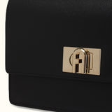 Black Furla 1927 S Crossbody 24, natural leather – view 3