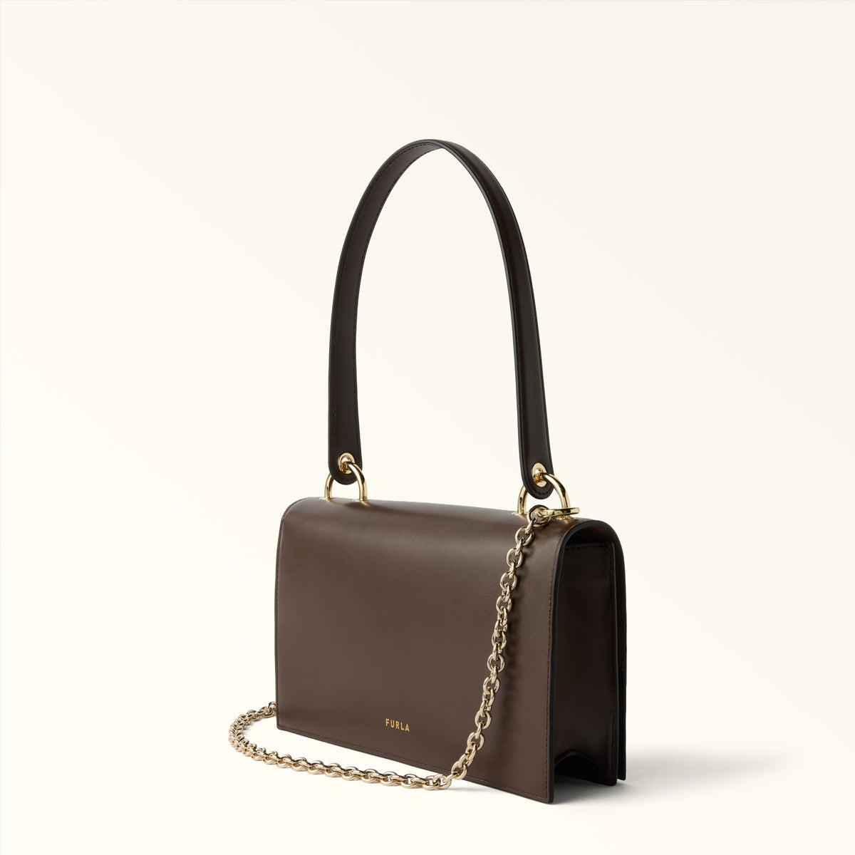 Brown Furla Amelia M Crossbody, natural leather – view 3