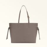 Grey Furla Ava L Tote, shopper natural leather