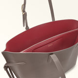 Grey Furla Ava L Tote, shopper natural leather – view 3