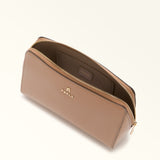 Beige Furla Camelia L Cosmetic Case, natural leather – view 4