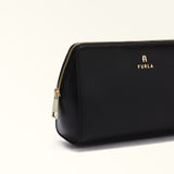 Black Furla Camelia L Cosmetic Case, natural leather – view 2
