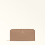 Red Furla Camelia L Zip Around Slim Aw25, wallet natural leather
