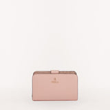Pink Furla Camelia M Compact Wallet, natural leather