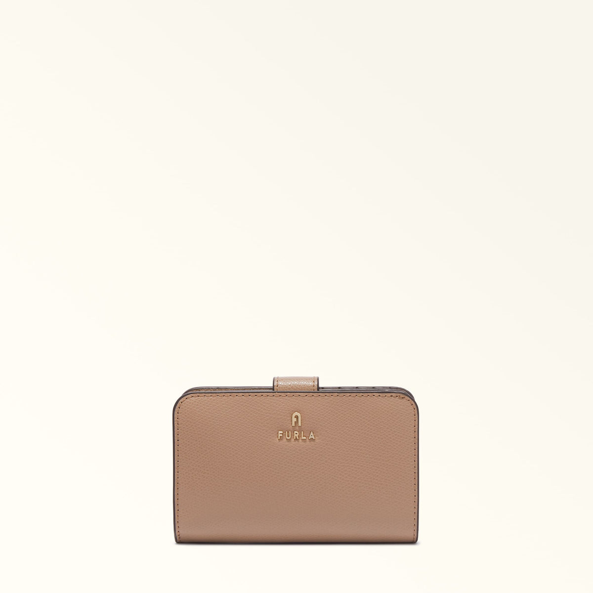 Taupe Furla Camelia M Compact Wallet, natural leather – view 5