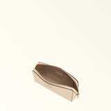 Beige Furla Camelia M Cosmetic Case, beauty case natural leather – view 3