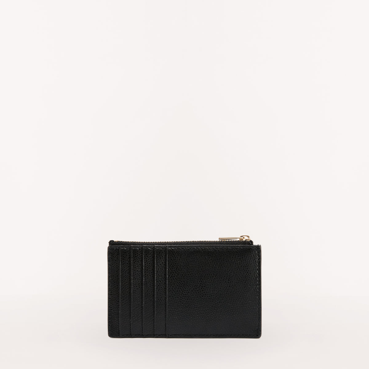 Black Furla Camelia M Zipped Card Case, credit card holder natural leather – view 2