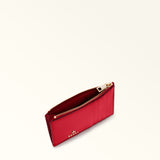 Red Furla Camelia M Zipped Card Case, credit card holder natural leather – view 3