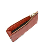 Orange Furla Camelia M Zipped Card Case, credit card holder natural leather – view 4
