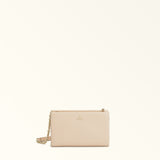 Beige Furla Camelia Mini Crossbody, natural leather