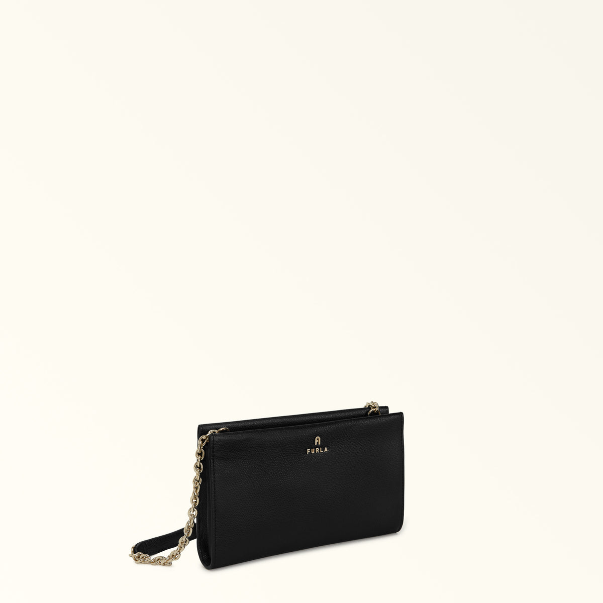 Black Furla Camelia Mini Crossbody, natural leather – view 2