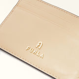 Beige Furla Camelia S Card Case, credit card holder natural leather – view 3