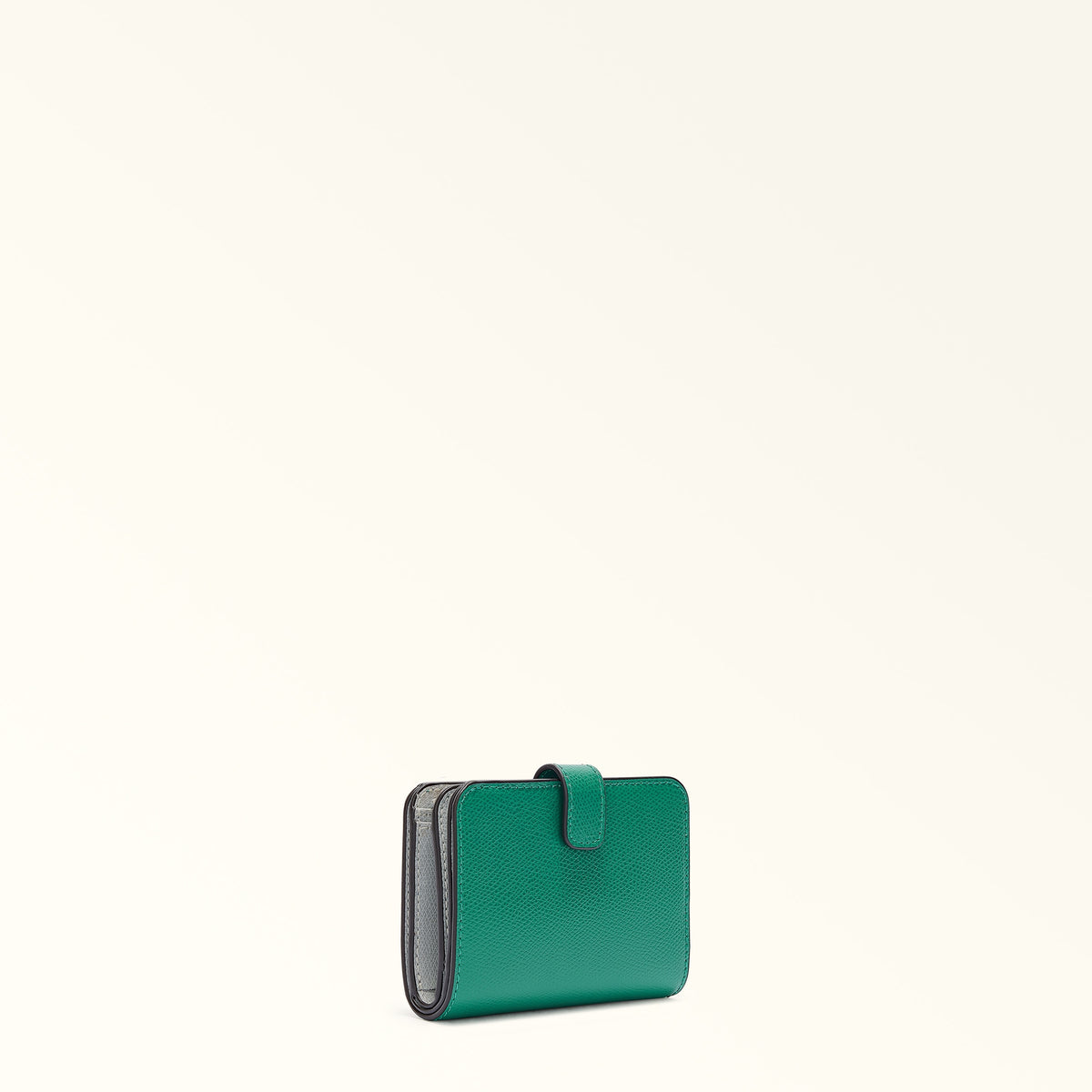 Green Furla Camelia S Compact Wallet Aw25, natural leather – view 3