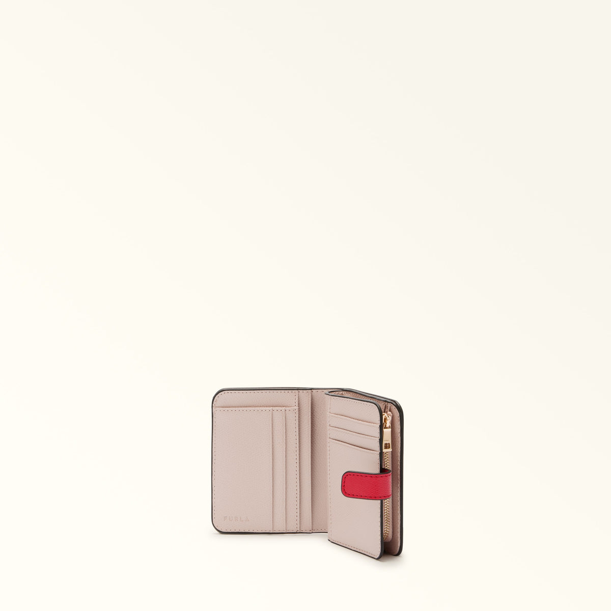 Red Furla Camelia S Compact Wallet Aw25, natural leather – view 2