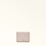 Pink Furla Camelia S Compact Wallet Bifold Coin, natural leather