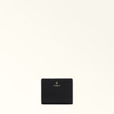 Black Furla Camelia S Compact Wallet L Zip Aw25, natural leather