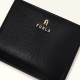 Black Furla Camelia S Compact Wallet L Zip Aw25, natural leather – view 2