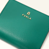 Green Furla Camelia S Compact Wallet L Zip Aw25, natural leather – view 2