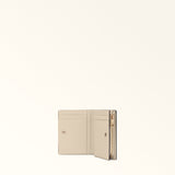 Beige Furla Camelia S Compact Wallet L Zip, natural leather – view 3