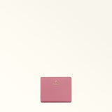 Pink Furla Camelia S Compact Wallet L Zip, natural leather