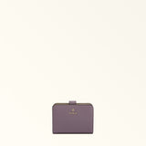 Purple Furla Camelia S Compact Wallet, natural leather