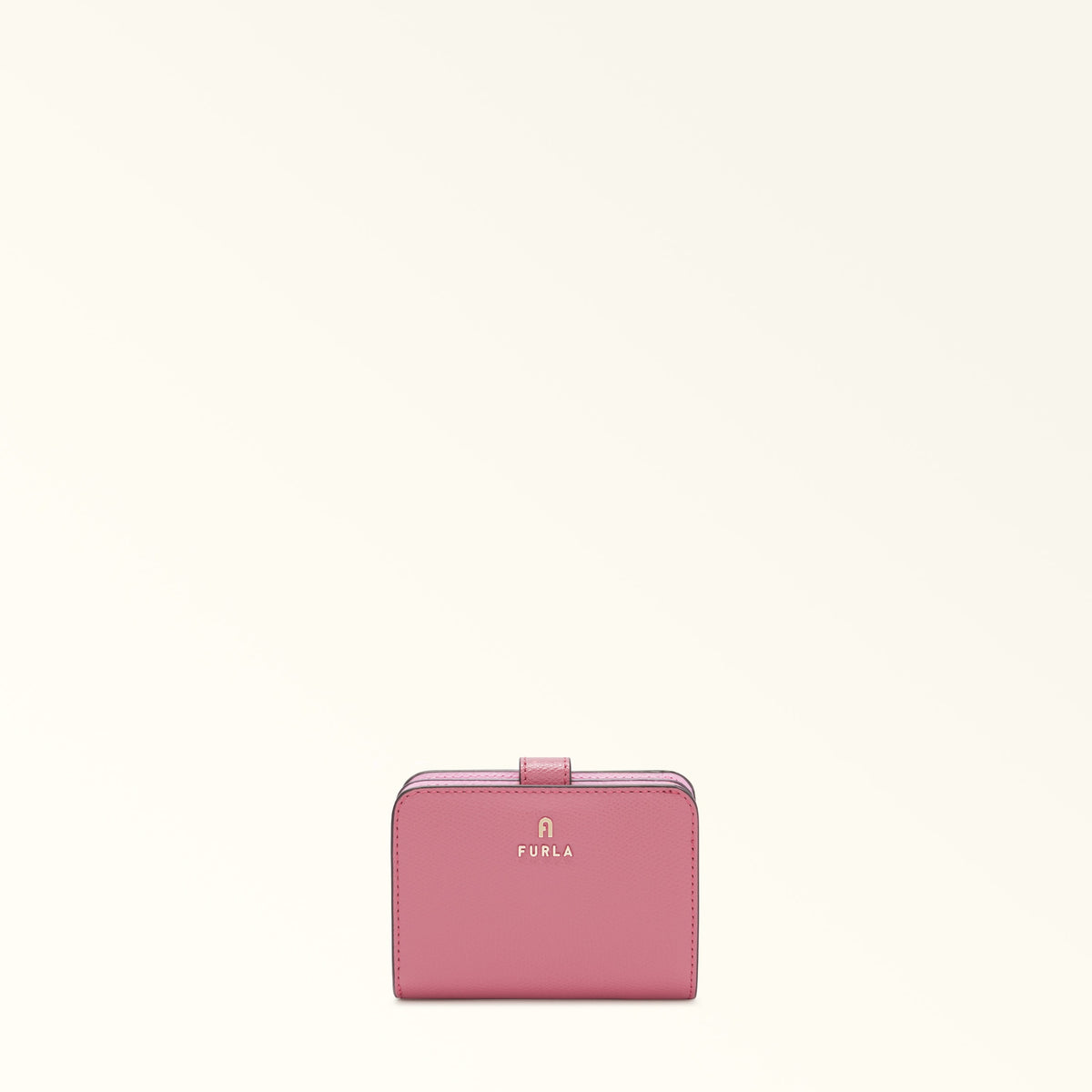 Pink Furla Camelia S Compact Wallet, natural leather