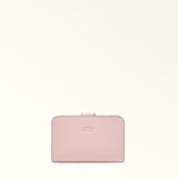 Pink Furla Camelia S Compact Wallet, natural leather