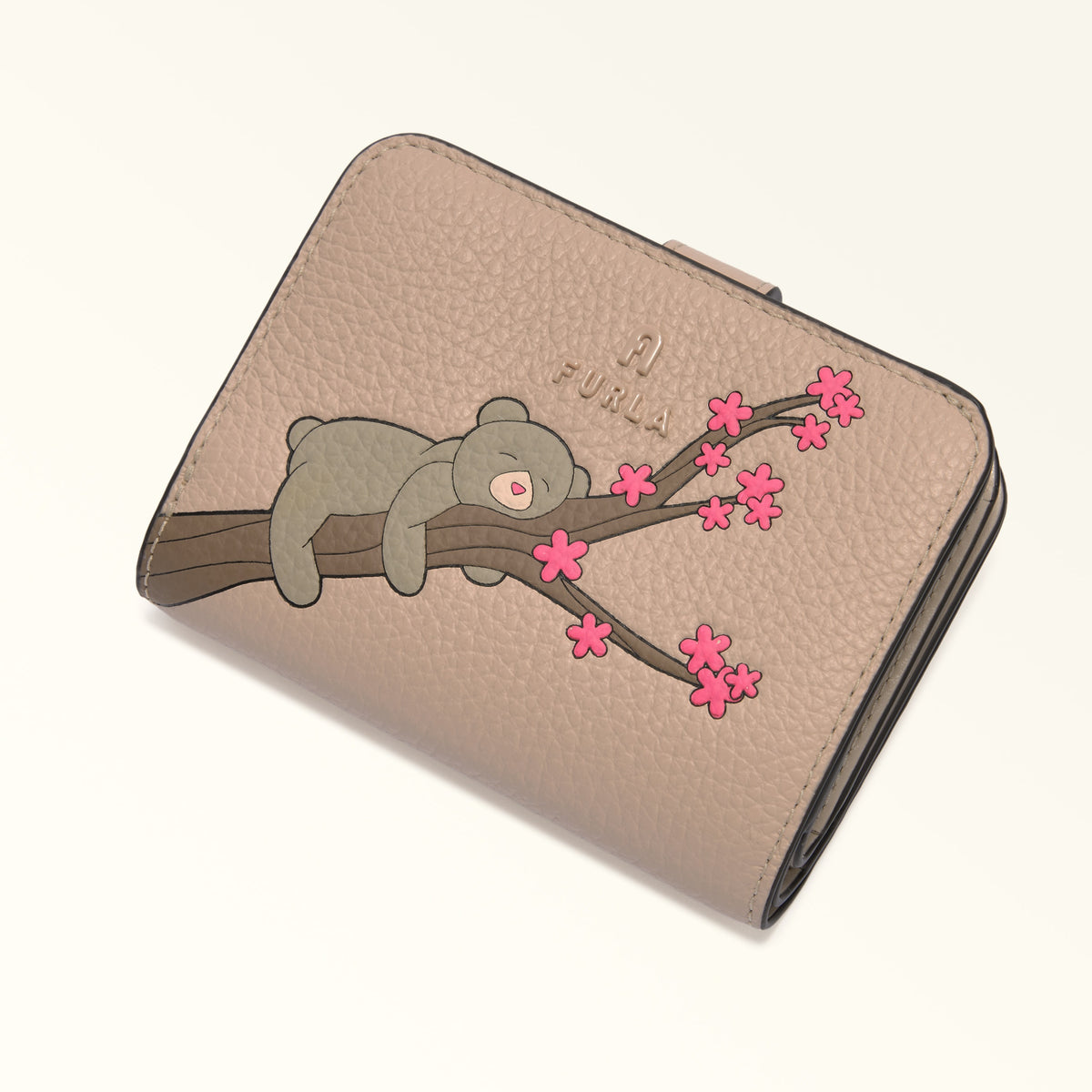 Camel Furla Camelia S Compact Wallet, natural leather – view 4