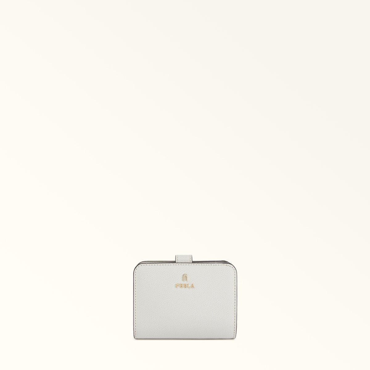 Off White Furla Camelia S Compact Wallet, natural leather