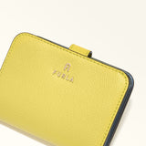 Yellow Furla Camelia S Compact Wallet, natural leather – view 2