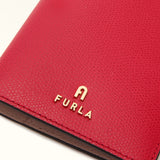 Red Furla Camelia S Passport Holder Aw25, natural leather – view 4