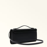 Black Furla Clara Crossbody Top Handle, natural leather – view 3