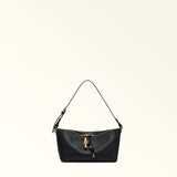 Black Furla Debby Mini Shoulder Bag Soft, natural leather