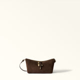 Brown Furla Debby Mini Shoulder Bag Soft, suede – view 2
