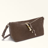 Brown Furla Debby Mini Shoulder Bag Soft, suede – view 4