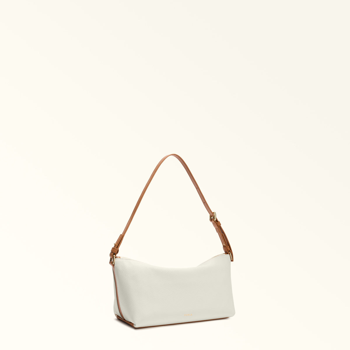 Taupe Furla Debby Mini Shoulder Bag Soft, natural leather – view 4