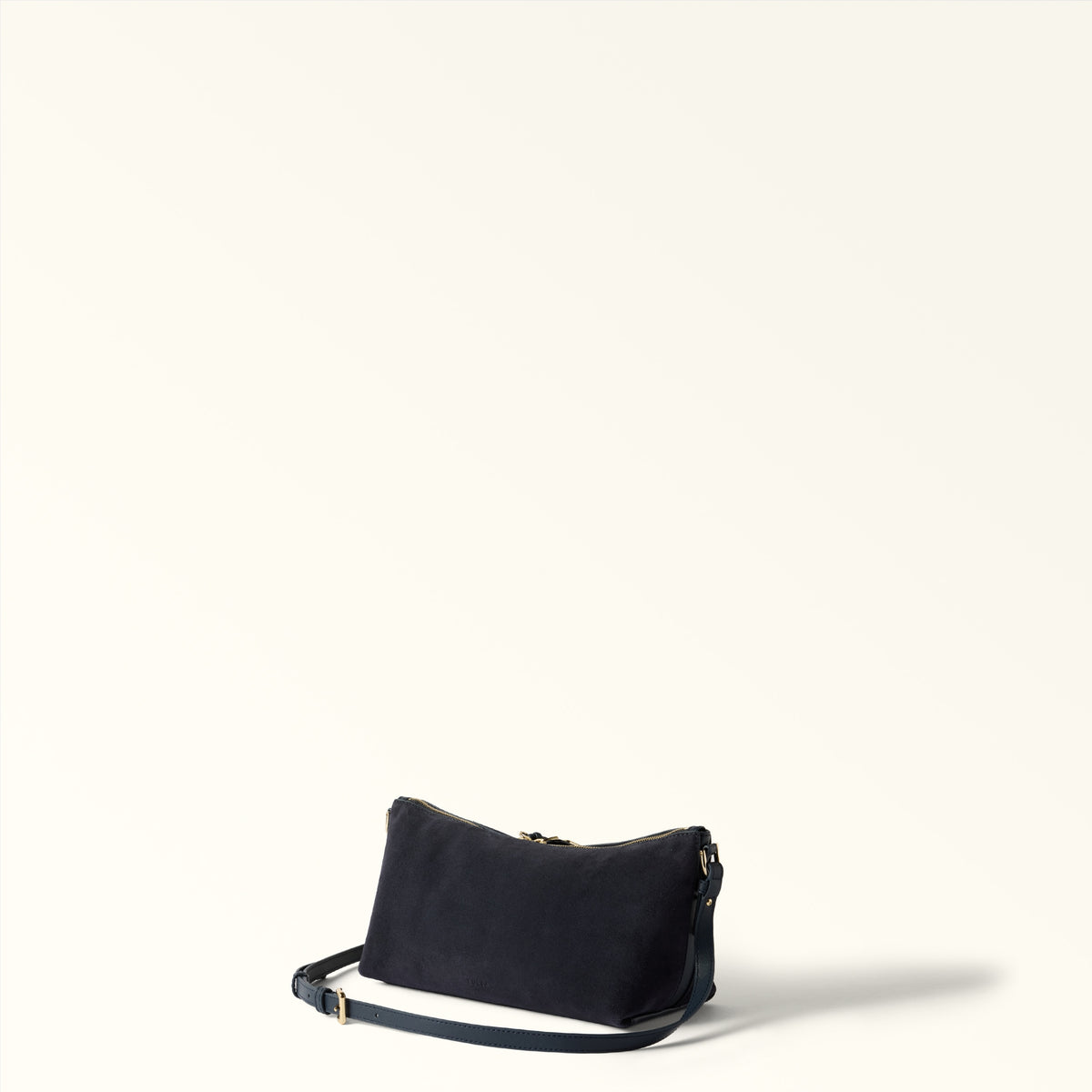 Blue FURLA DEBBY MINI SHOULDER BAG in SUEDE – view 3