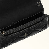 Black Furla Diamante Mini Crossbody, natural leather – view 4