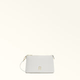 Off White Furla Diamante Mini Crossbody, natural leather